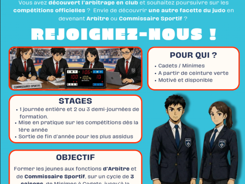 Image de l'actu 'C'EST EVIDEMMENT LA RENTREE POUR L'ECOLE D'ARBITRAGE !'