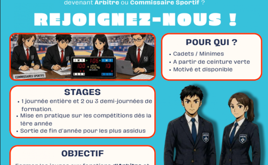C'EST EVIDEMMENT LA RENTREE POUR L'ECOLE D'ARBITRAGE !