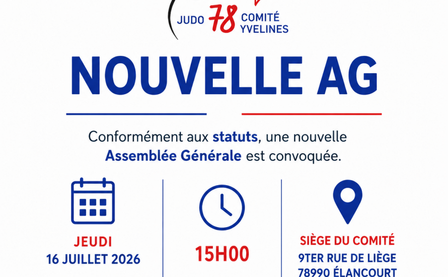 Nouvelle AG le 16 Juillet 2026